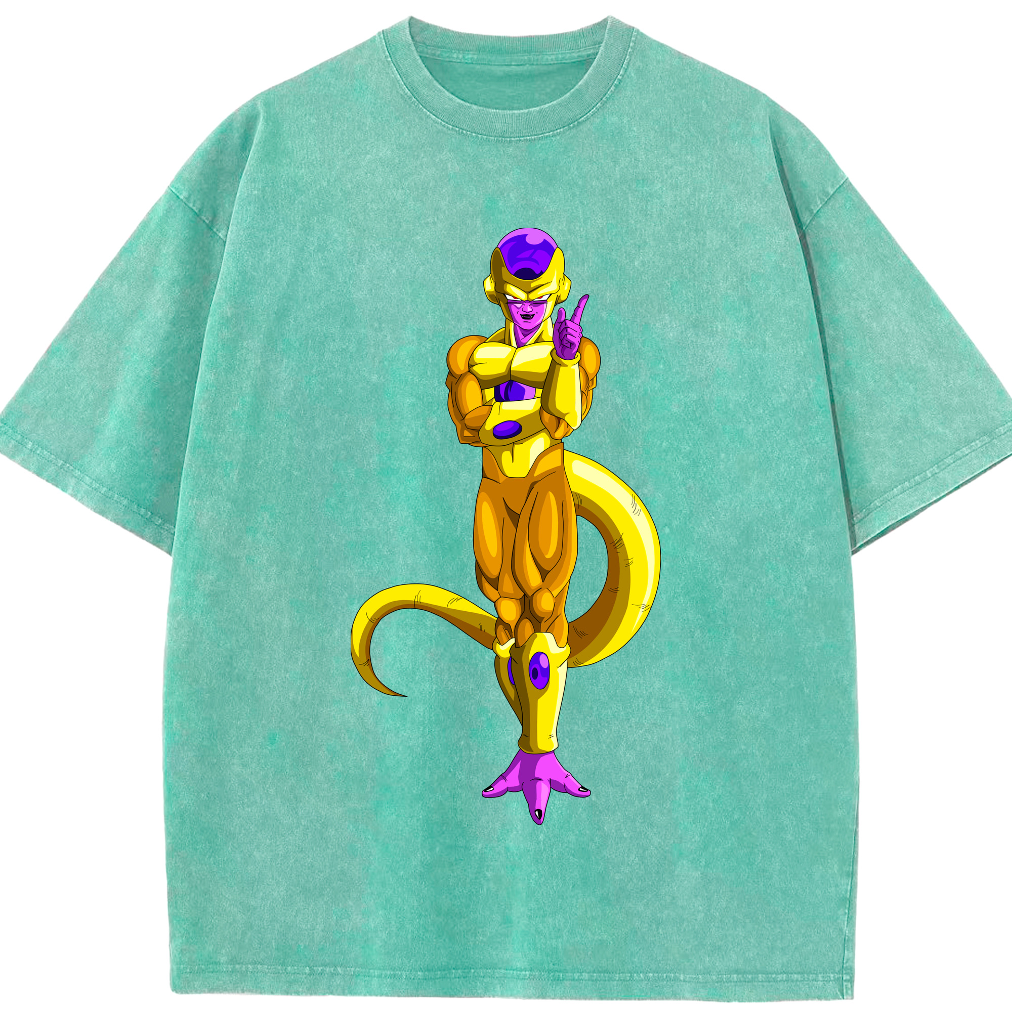 （画像用） ドラゴンボール フリーザ DRAGON BALL Frieza 綿100% ヴィンテージ風 半袖Tシャツ（フロントプリント）